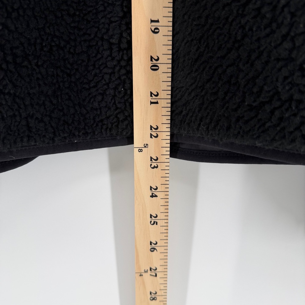 Topo Designs Sherpa Fleece Jacket Full Zip Reversible Black Red Crop Women's M - Picture 11 of 14